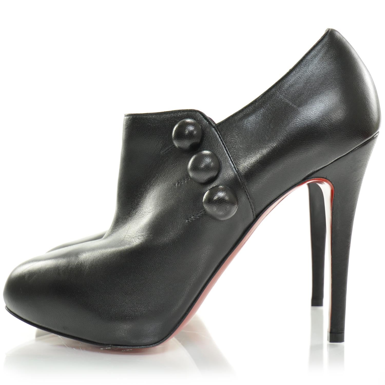 Christian Louboutin Leather C est Moi 120 Booties 39 Black 2 of 8