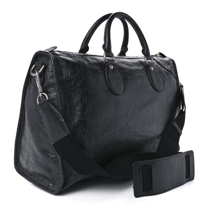 Gucci Fluffy Calfskin Morpheus Weekender Duffle Black 3 of 10