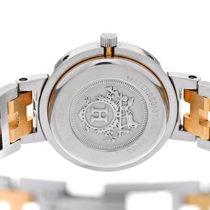 Hermes Stainless Steel 24mm Clipper Quartz Watch Gold 4 of 5