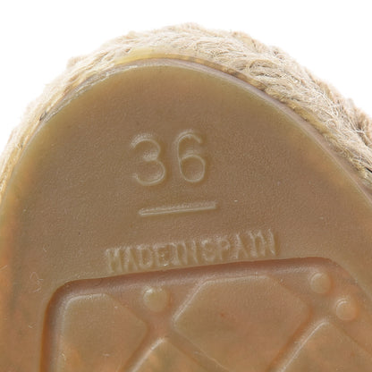 Chanel Lambskin CC Espadrilles 36 Black 9 of 9