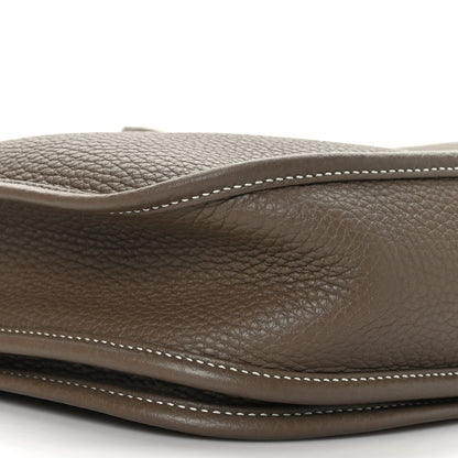 Hermes Taurillon Clemence Evelyne III PM Etoupe 8 of 10