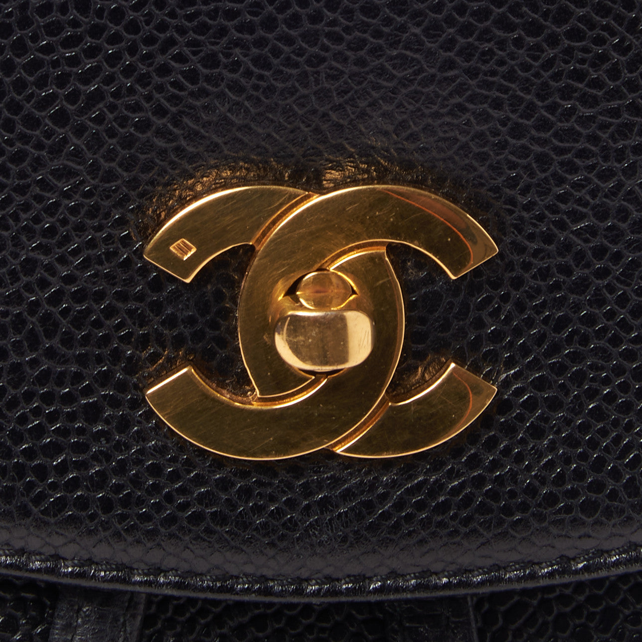 Chanel Caviar CC Backpack Black 7 of 9