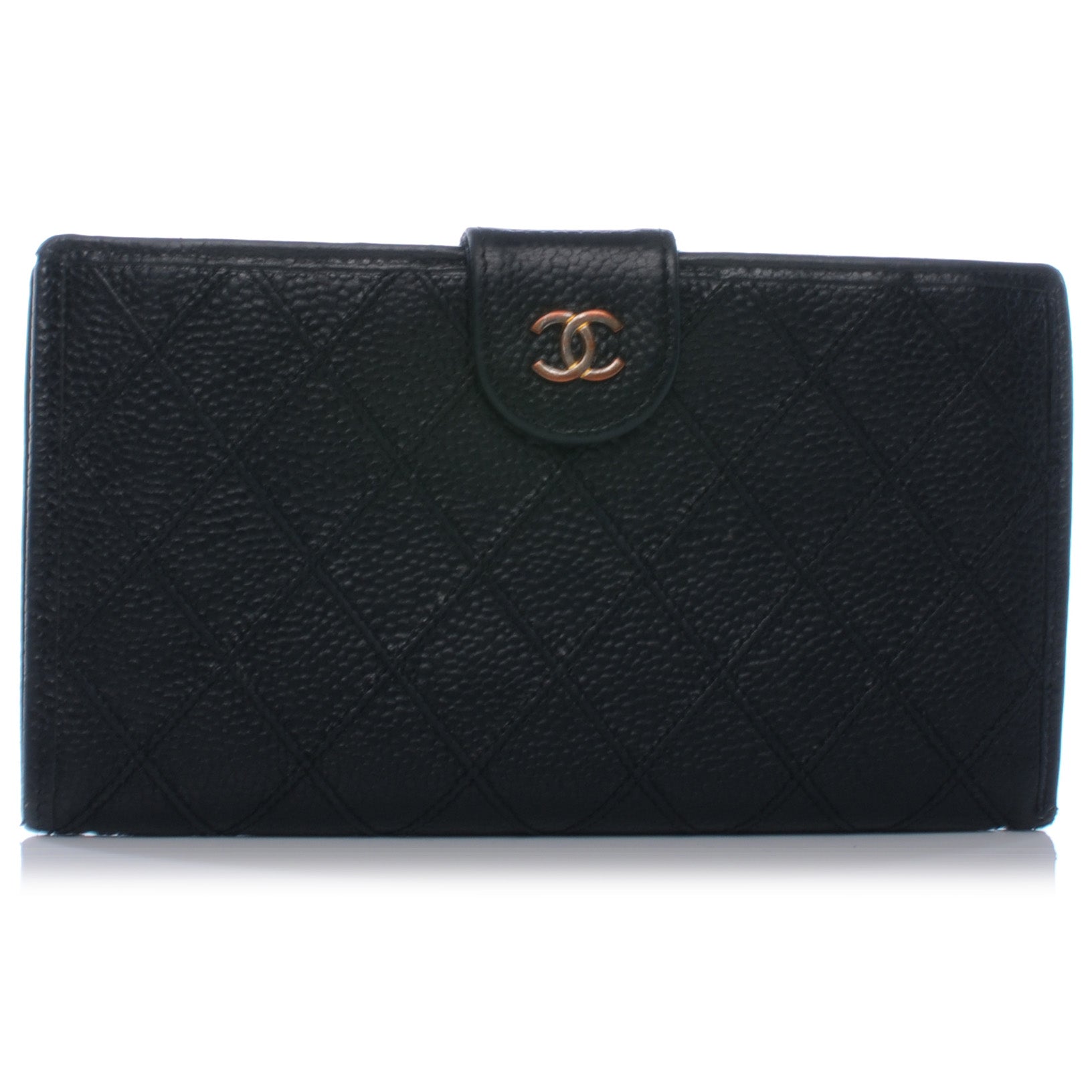 Chanel Caviar Diamond Stitch Wallet Black 1 of 8