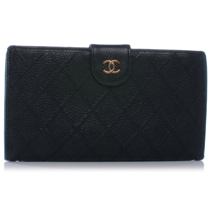 Chanel Caviar Diamond Stitch Wallet Black 1 of 8