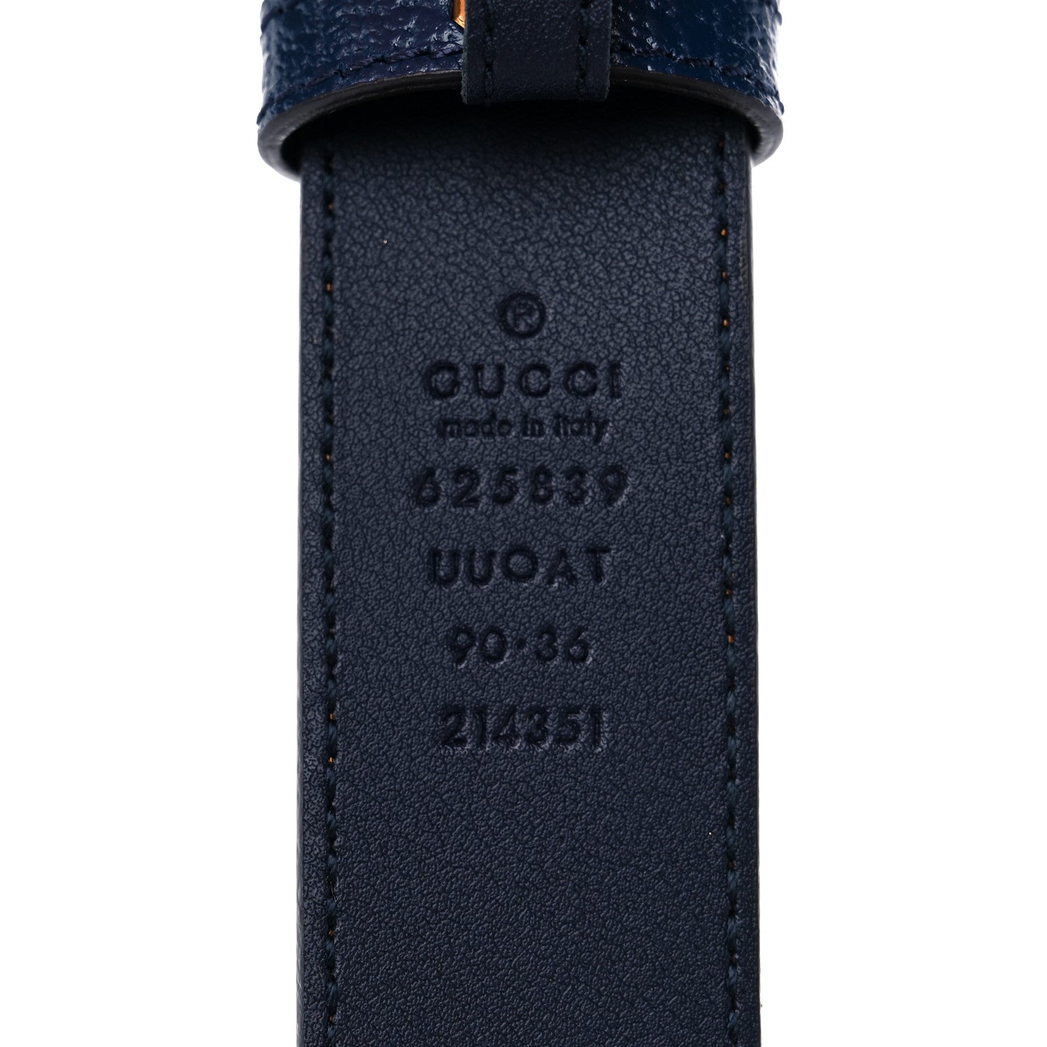 Gucci GG Supreme Monogram Kaleidoscope Double G 30mm Belt 90 36 Blue Orange Multicolor Blue Agata 3 of 5