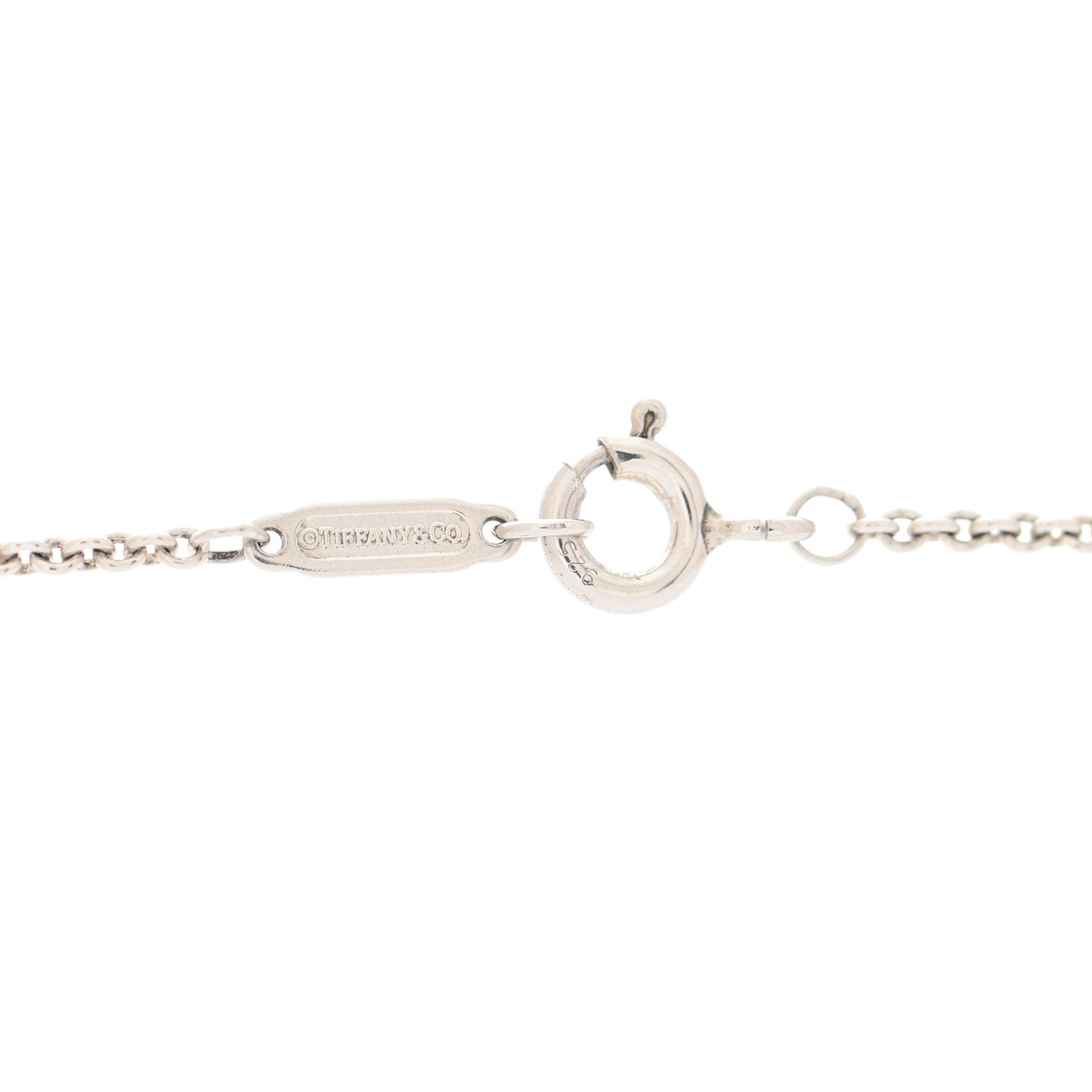 Sterling Silver Mother of Pearl Return to Tiffany Pendant Necklace