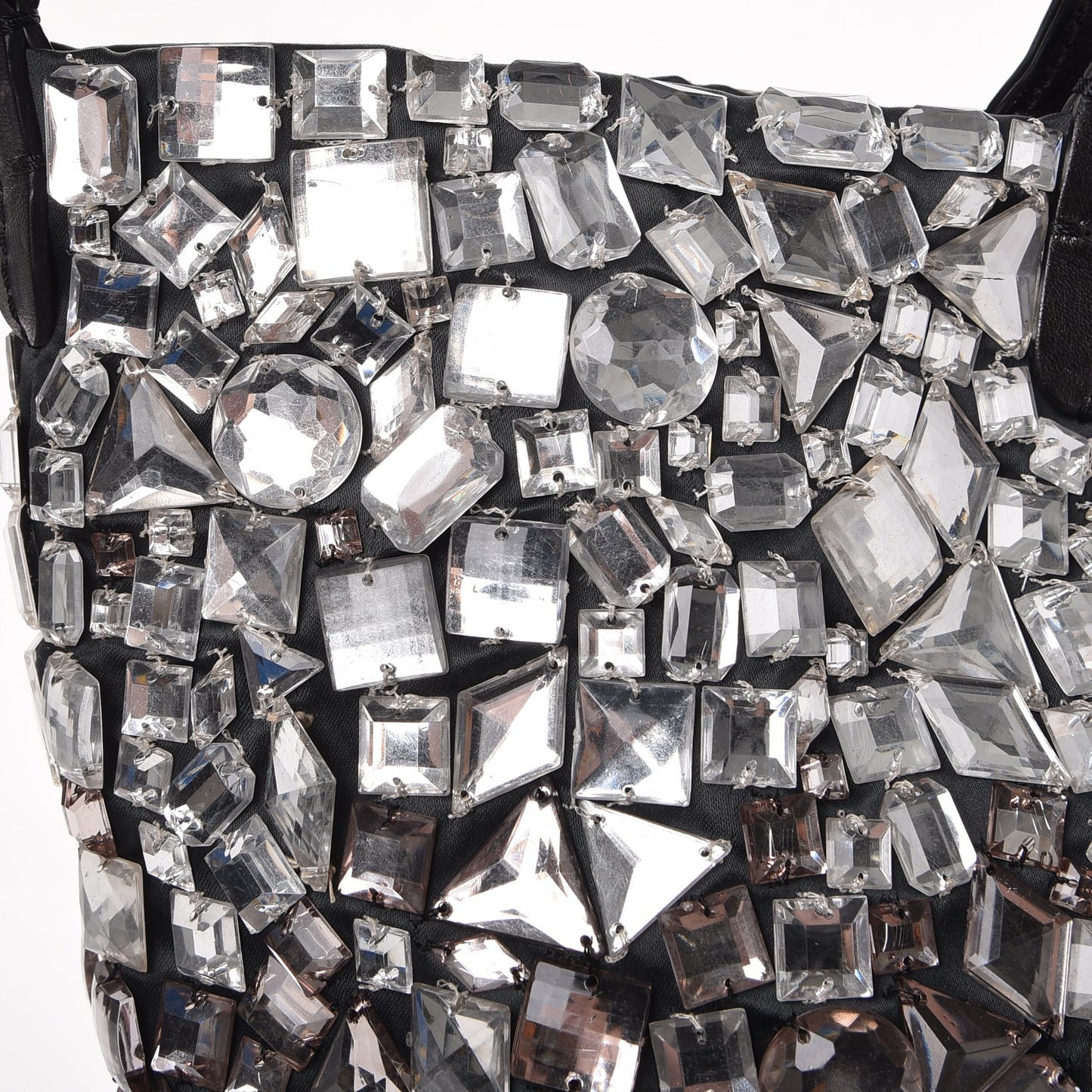 Vitello Crystal Ombre Tote Black