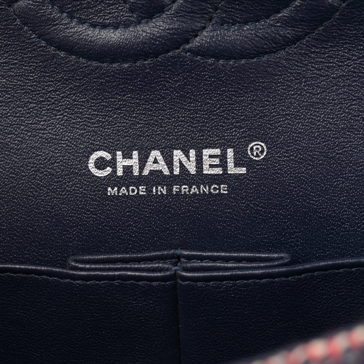 Chanel Sequin Tweed Medium Double Flap Red White Blue 6 of 12