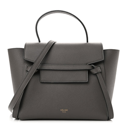 Celine Grained Calfskin Nano Belt Bag Grey 1 of 12