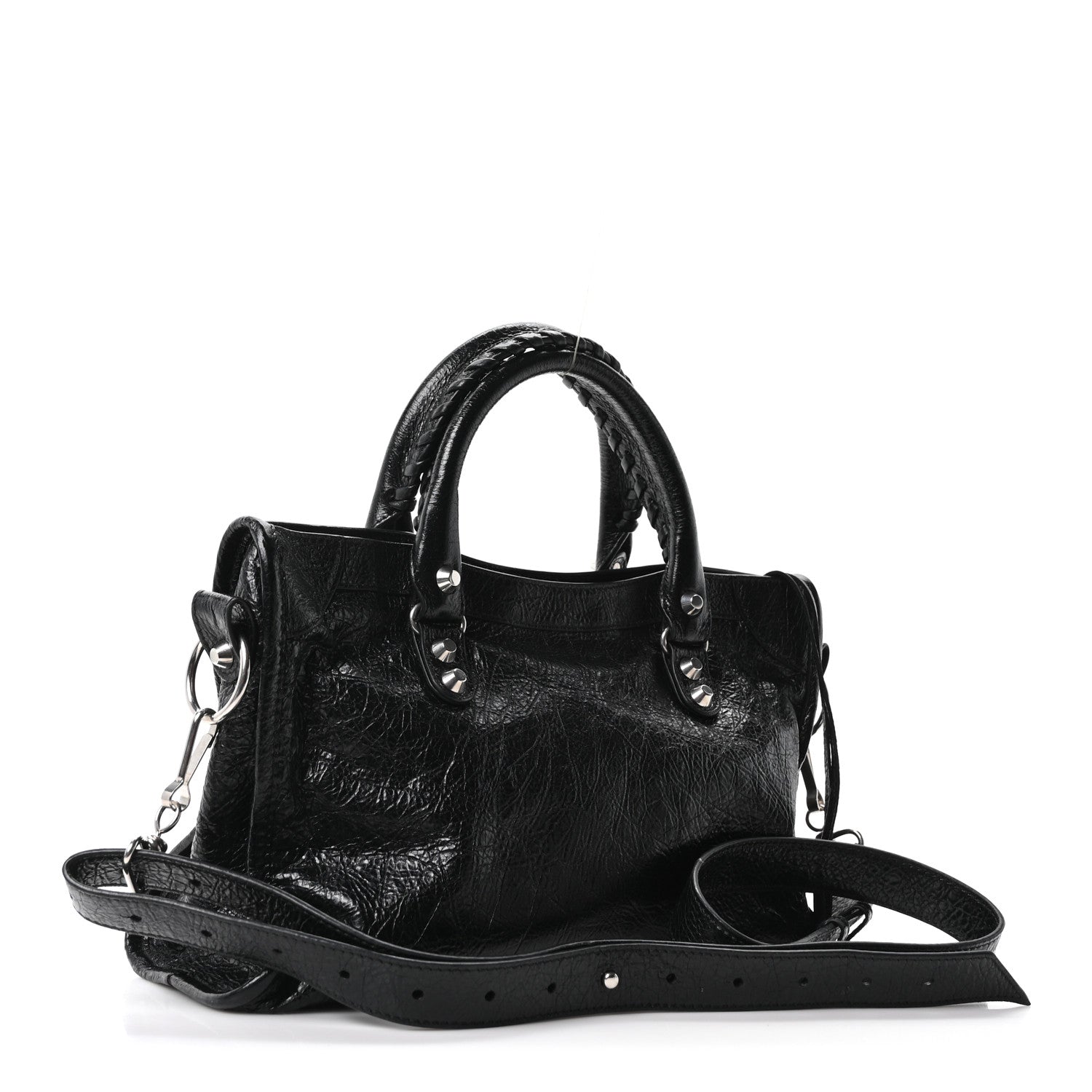 Balenciaga Agneau Arena Silver Hardware Small Le City Black 3 of 10