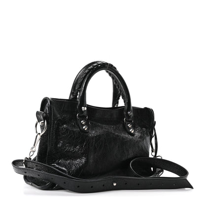 Balenciaga Agneau Arena Silver Hardware Small Le City Black 3 of 10