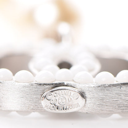 Chanel Pearl CC Long Necklace Silver 5 of 5