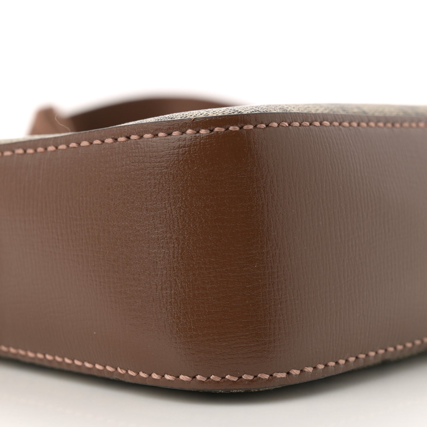 GG Supreme Monogram Azalea Calfskin Retro Interlocking G Messenger Shoulder Bag Beige Ebony Brown Sugar