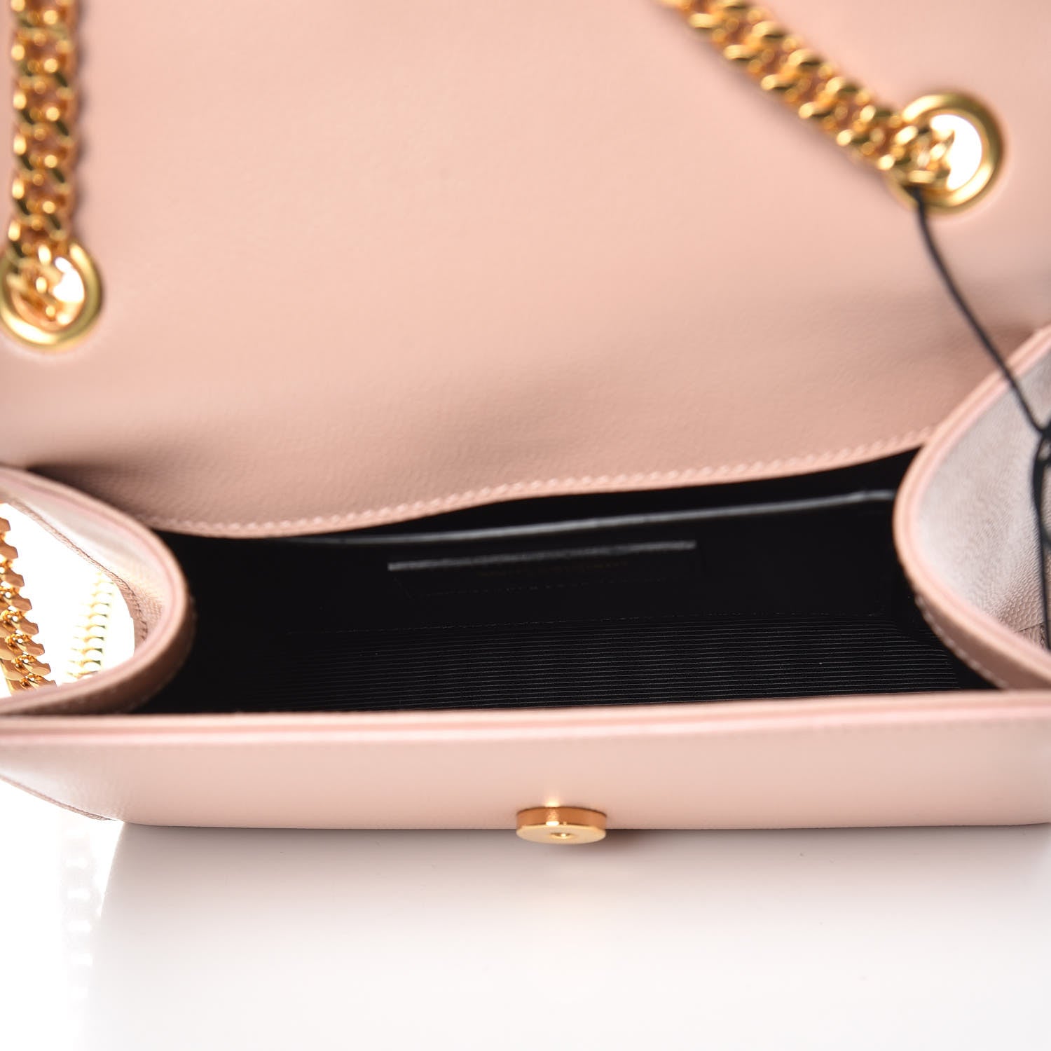 Saint Laurent Grain De Poudre Small Monogram Kate Satchel Pale Pink 5 of 8