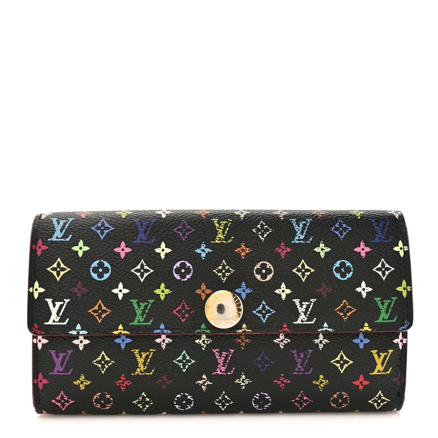 Monogram Multicolor Sarah Wallet Black