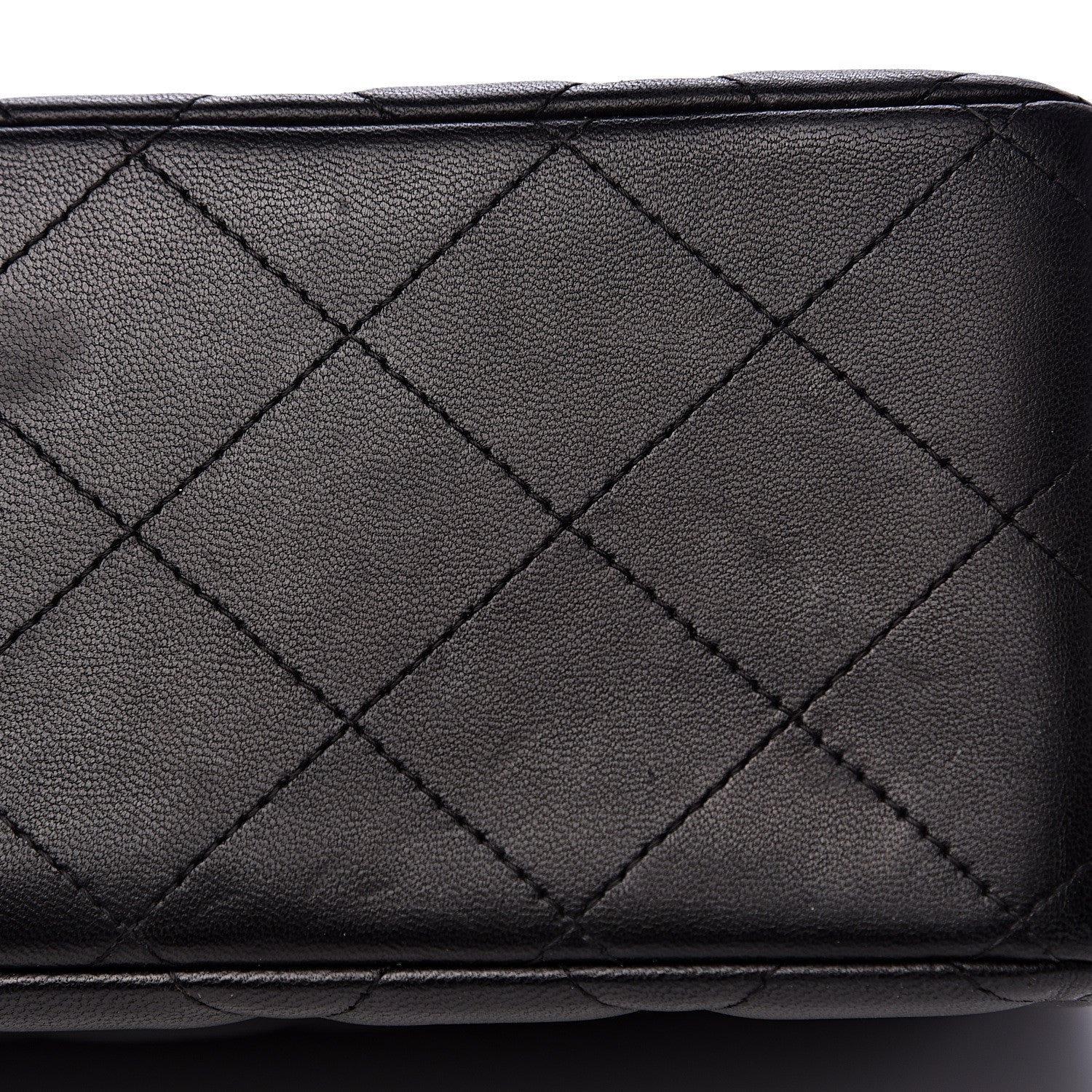 Chanel Lambskin Quilted Jumbo Double Flap Black 14 of 16