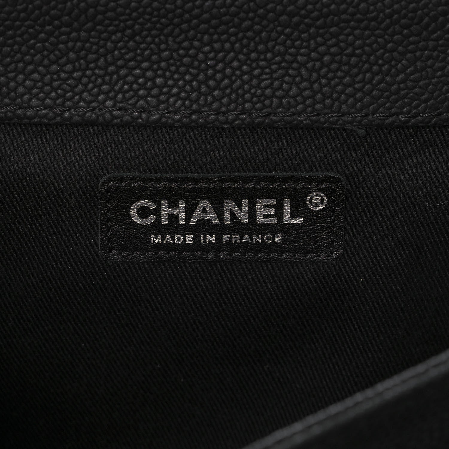 Chanel Iridescent Caviar Quilted Medium Lady Pearly Flap Black 6 of 10