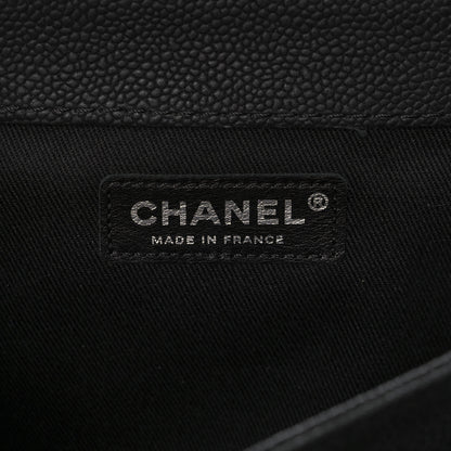 Chanel Iridescent Caviar Quilted Medium Lady Pearly Flap Black 6 of 10
