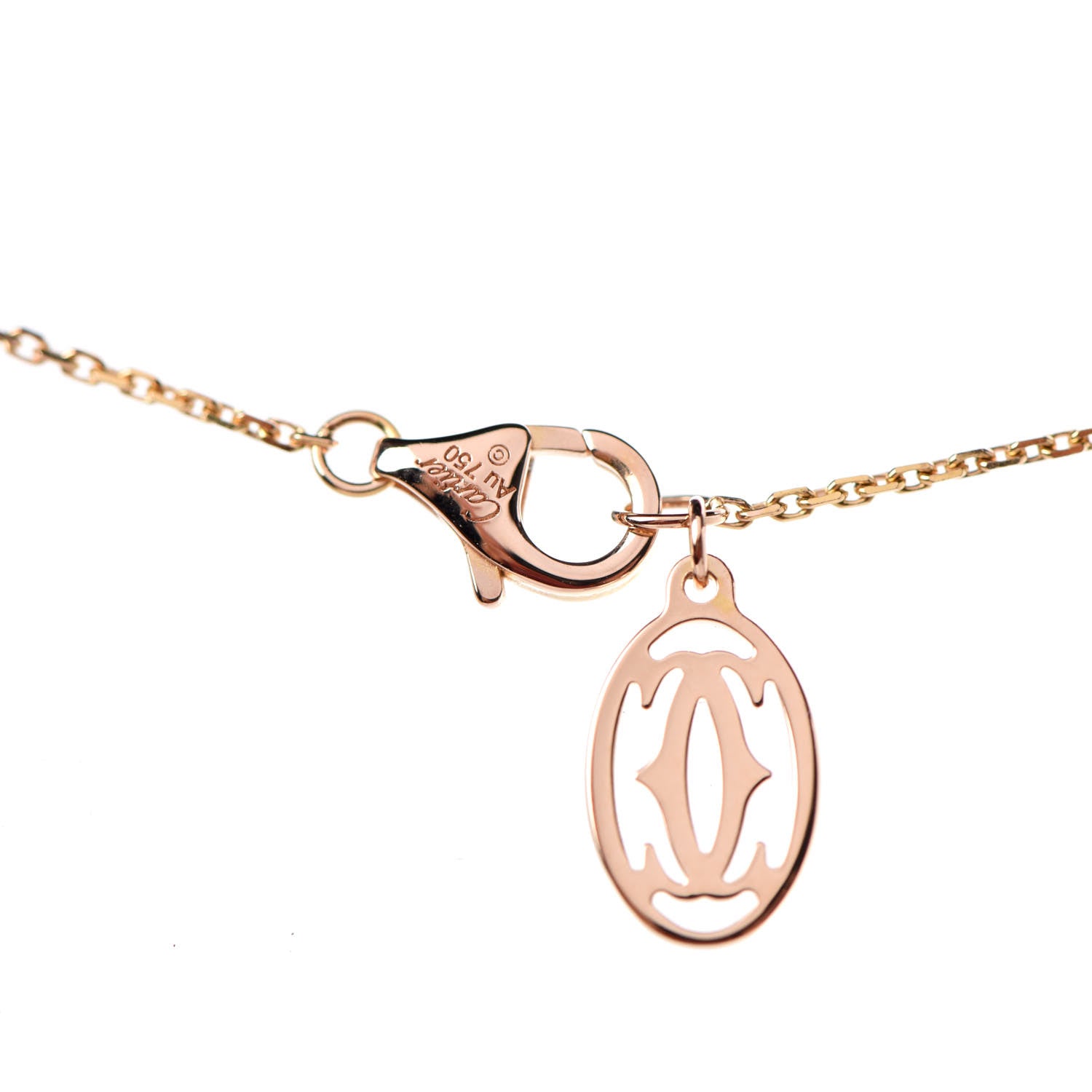 Cartier 18K Pink Gold Twist Heart Necklace 4 of 5