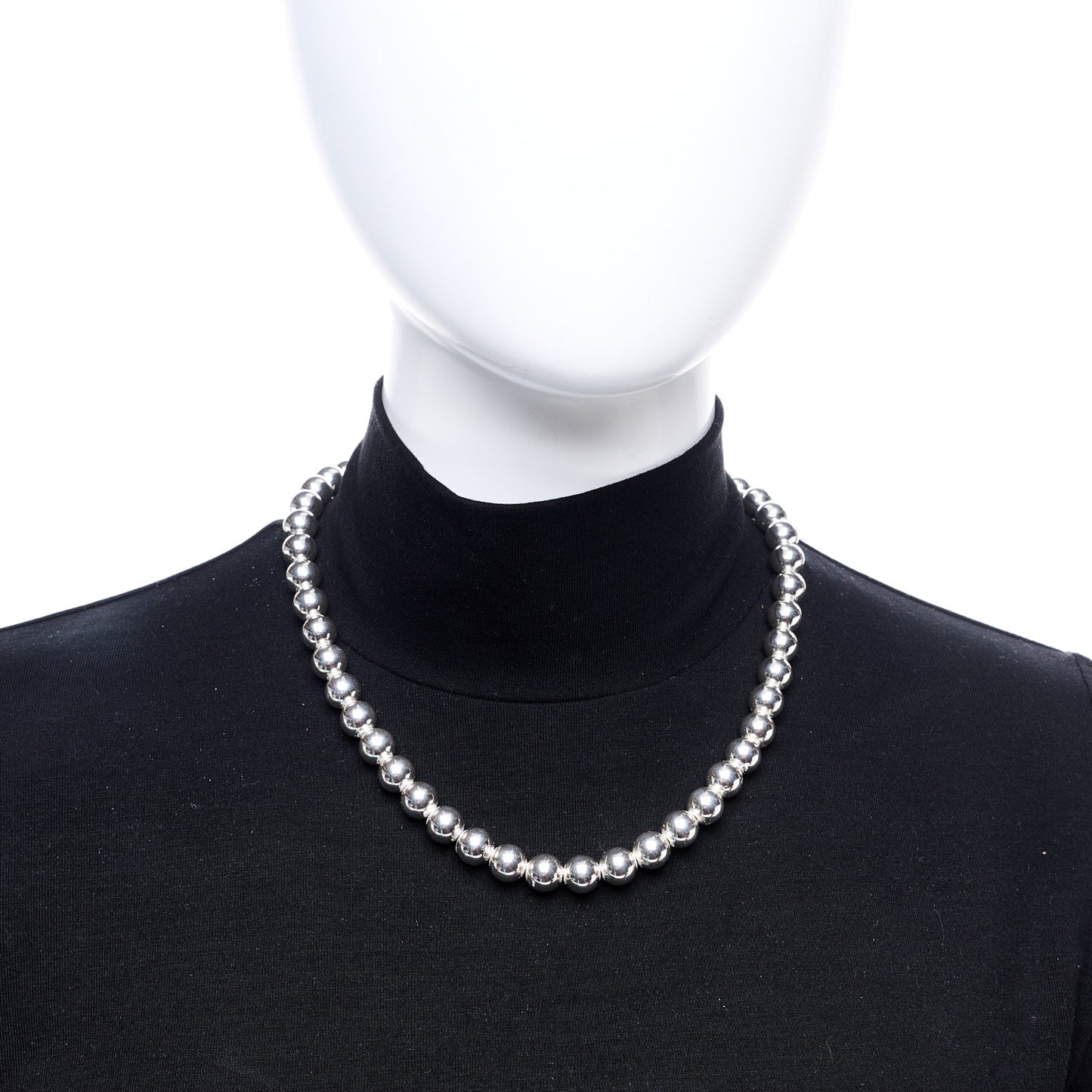 Sterling Silver 10mm Hardwear Ball Necklace