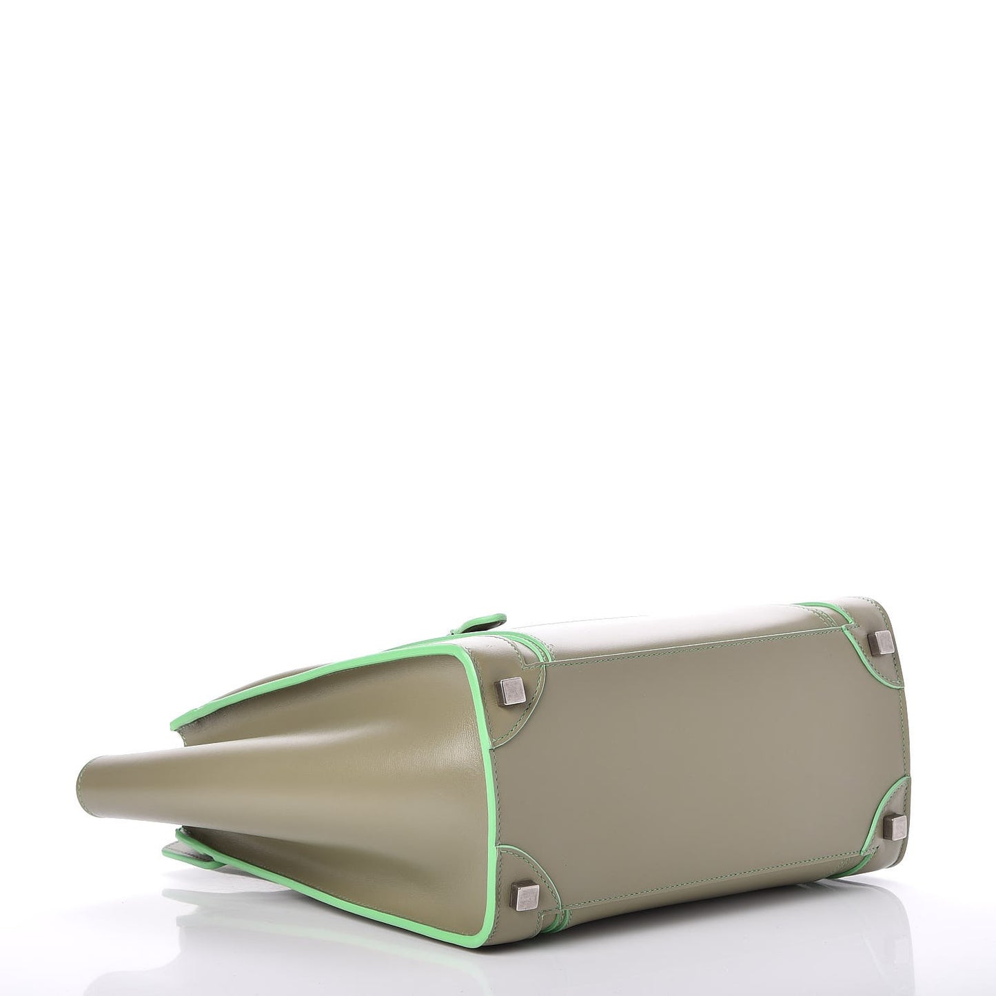 Satin Calfskin Micro Debossed Luggage Light Khaki