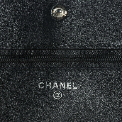 Chanel Caviar Sevruga Wallet On Chain WOC Black 5 of 8