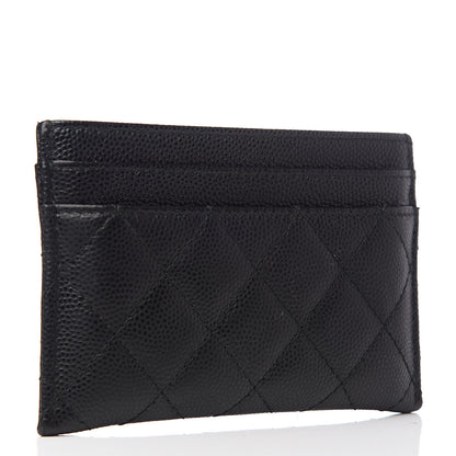 Chanel Caviar Quilted Boy Card Holder Black 3 of 9