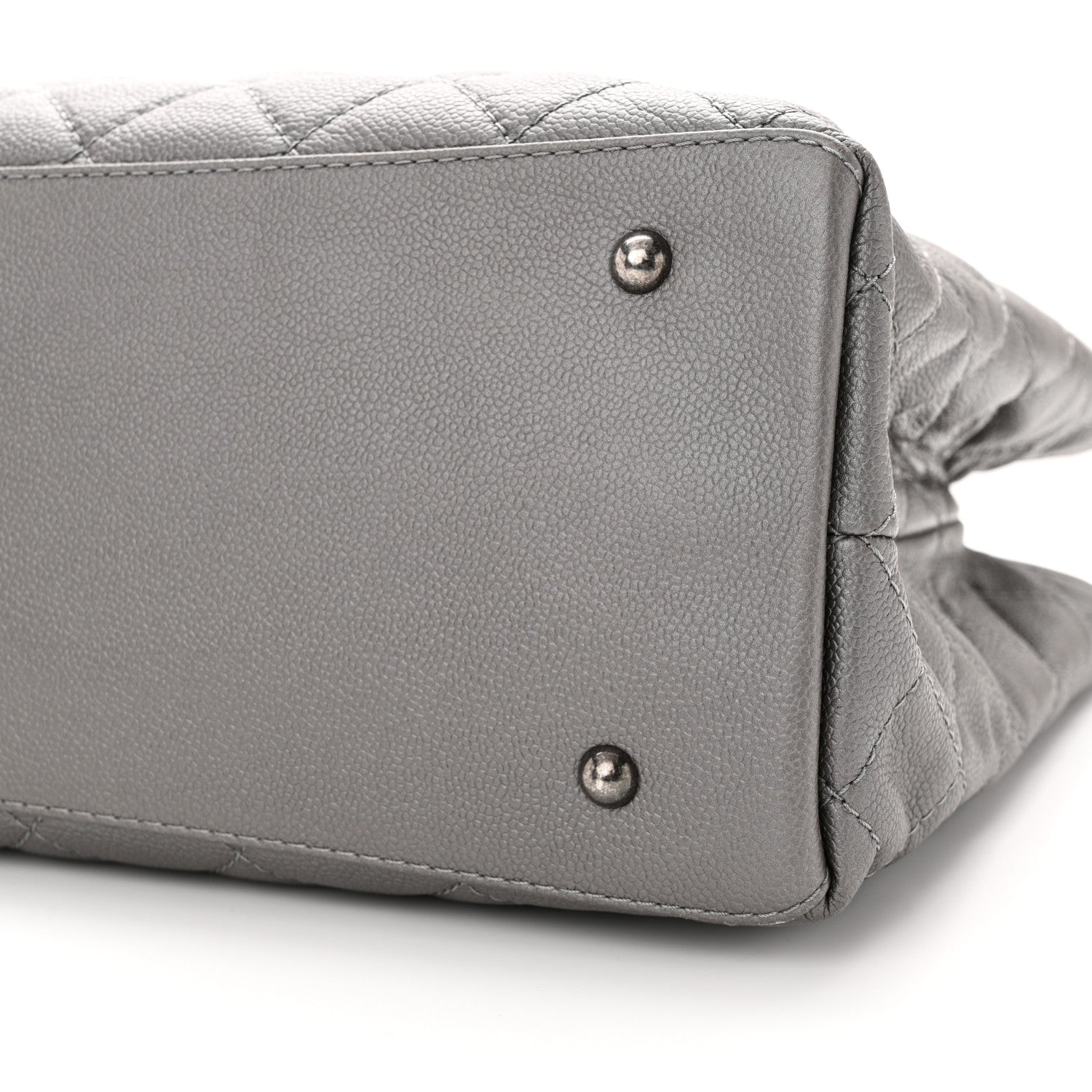 Chanel Metallic Caviar Large Be Caviar Tote Grey 10 of 10