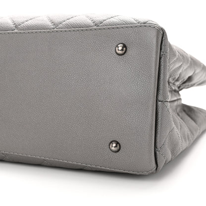 Chanel Metallic Caviar Large Be Caviar Tote Grey 10 of 10