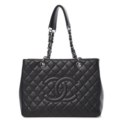 Chanel Caviar Quilted Grand Shopping Tote GST Black 1 of 11