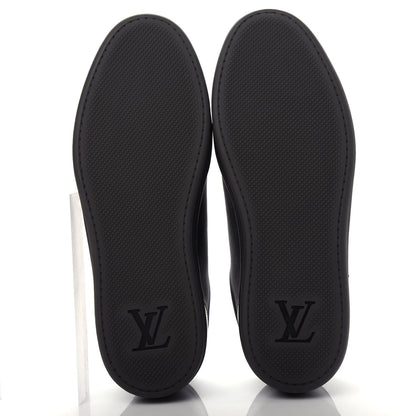 Louis Vuitton Calfskin Nylon Damier Offshore Sneakers 7 Black 6 of 11