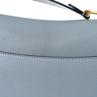 Christian Dior Shiny Goatskin Saddle Bag Cloud Blue 26 of 29