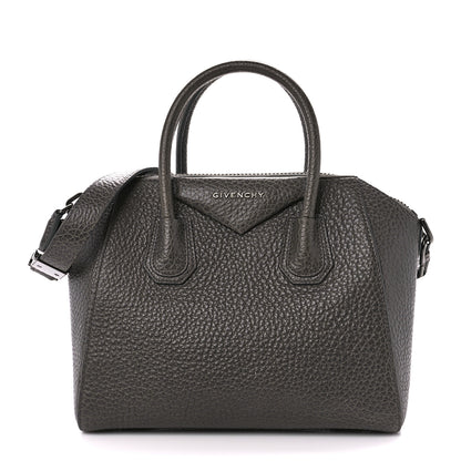 Givenchy Pebbled Calfskin Small Antigona Dark Grey 1 of 11
