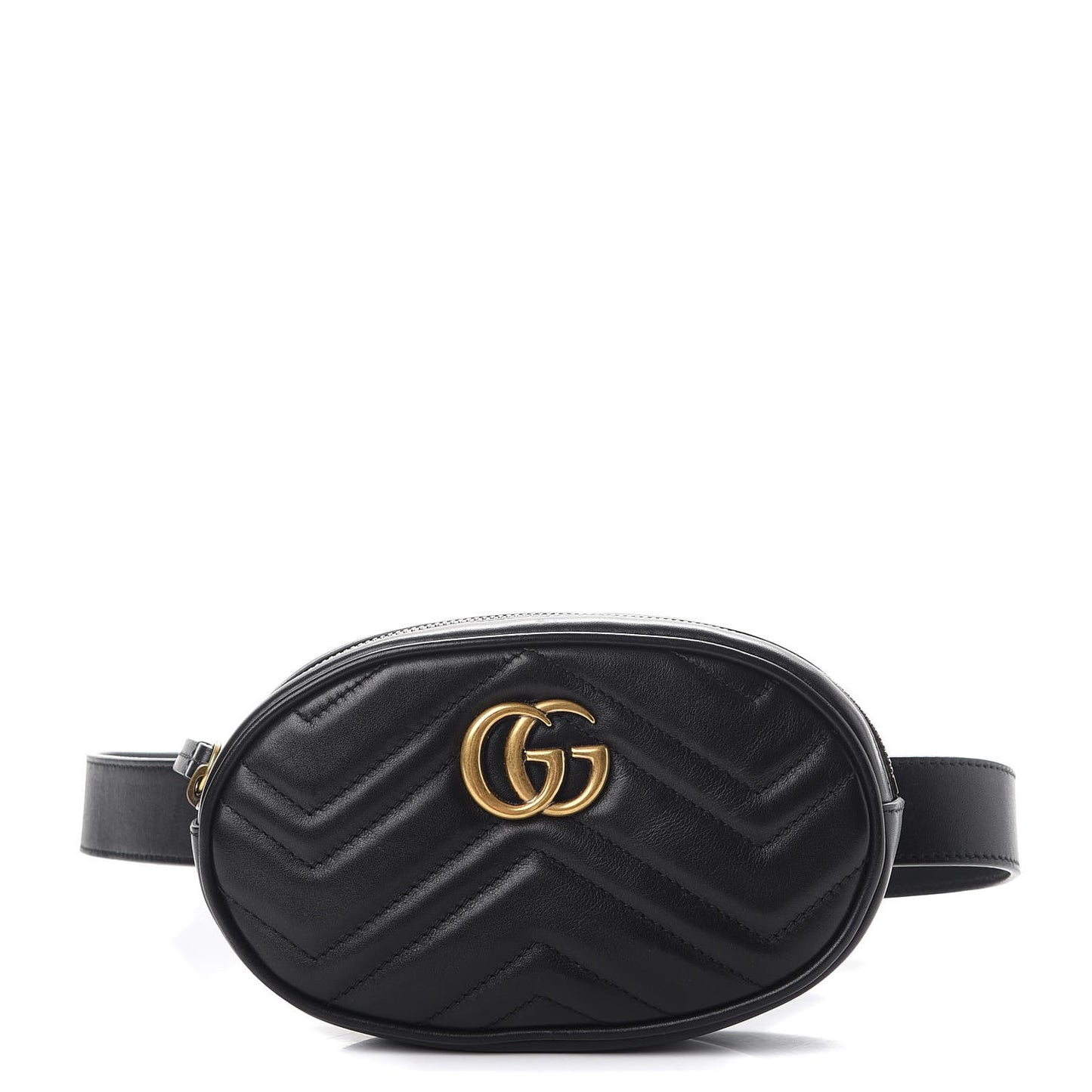 Calfskin Matelasse GG Marmont Belt Bag 105 42 Black