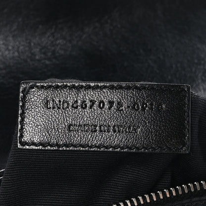 Saint Laurent Calfskin Y Quilted Monogram Toy Loulou Crossbody Bag Black 7 of 9