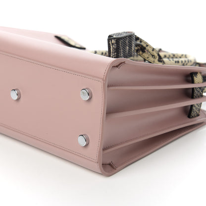 Saint Laurent Calfskin Python Embossed Small Sac De Jour Powder Pink 7 of 9