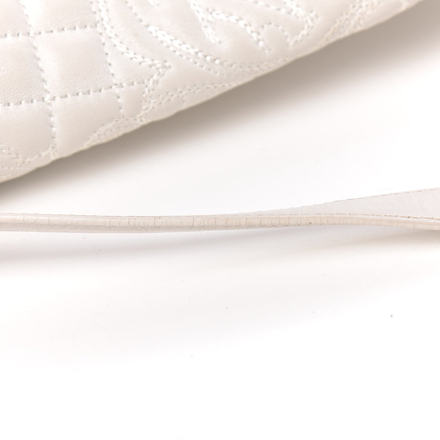 Nappa Barocco Quilted Vanitas Medea Shoulder Bag White
