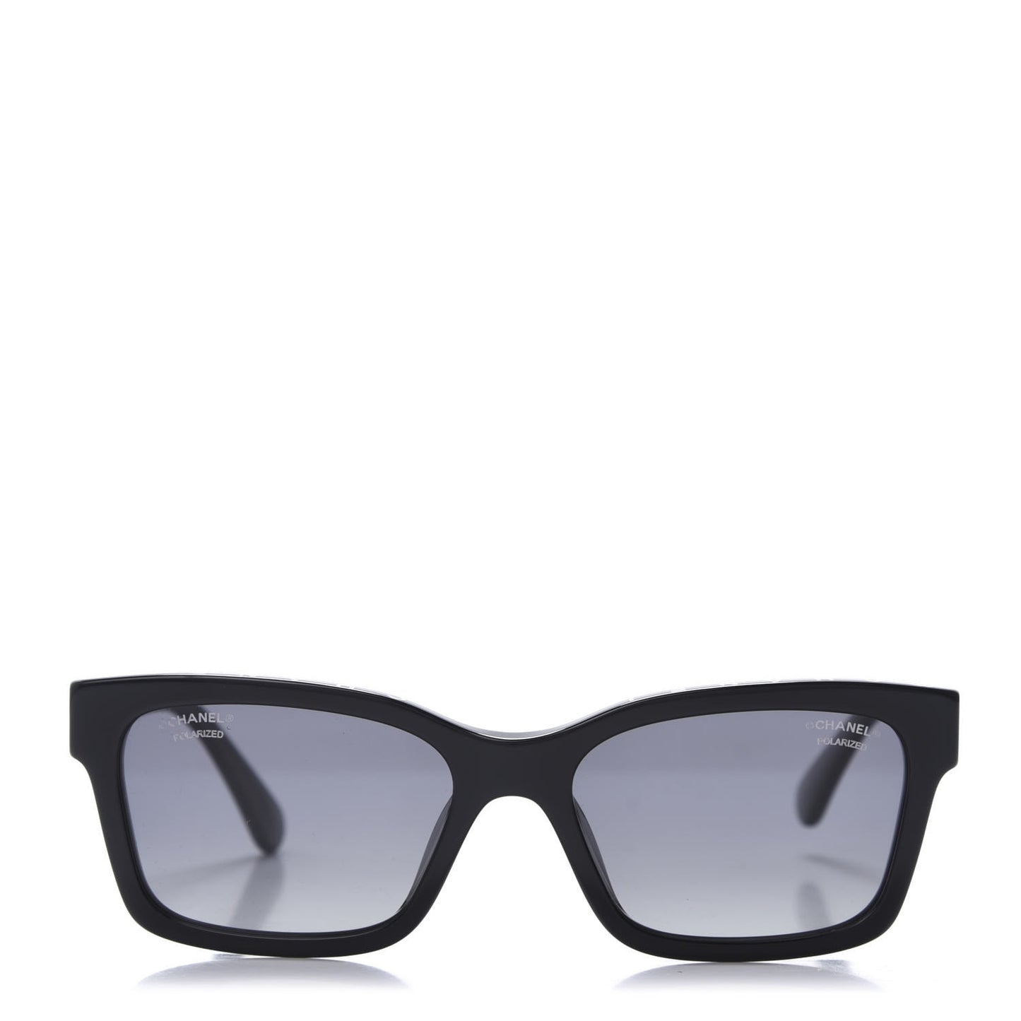 Acetate Polarized Square Sunglasses 5417-A Black