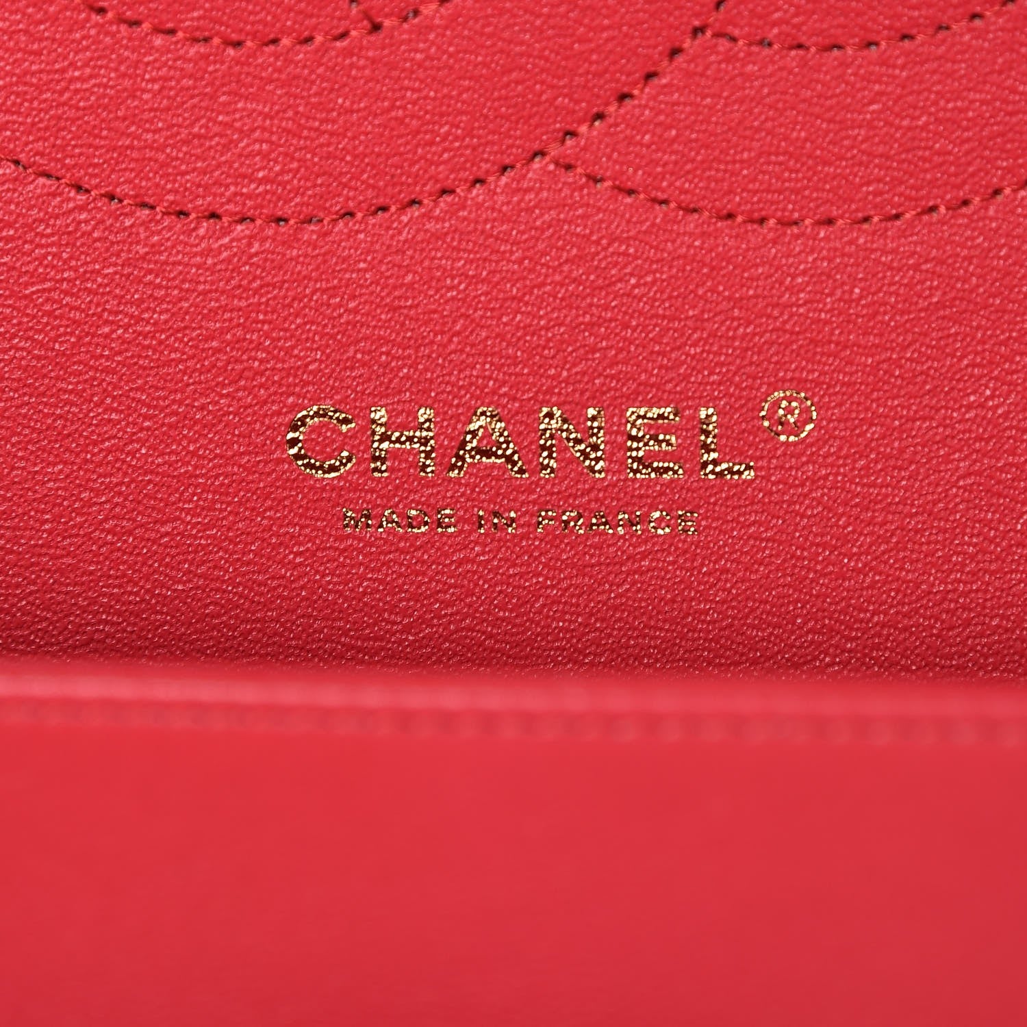 Chanel Lambskin Quilted Jumbo Double Flap Red 8 of 10