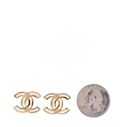 Chanel Metal Obazine CC Earrings Gold 2 of 4