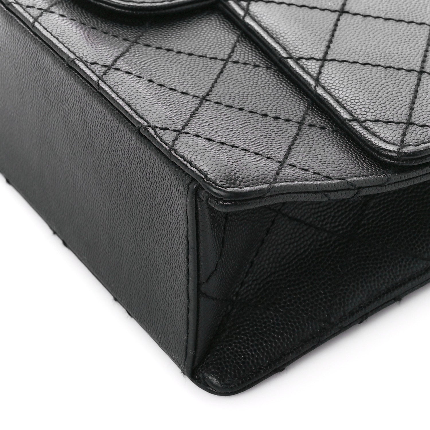 Chanel Caviar Quilted Medium Single Flap Black 10 of 11