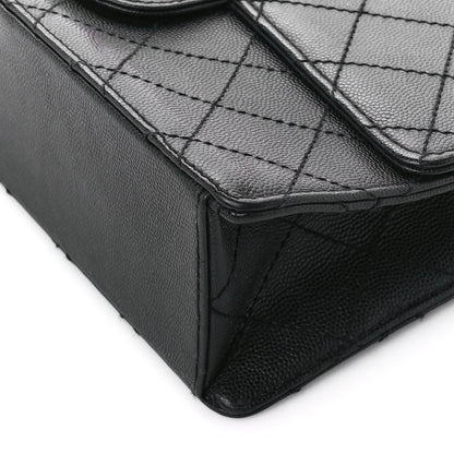 Chanel Caviar Quilted Medium Single Flap Black 10 of 11