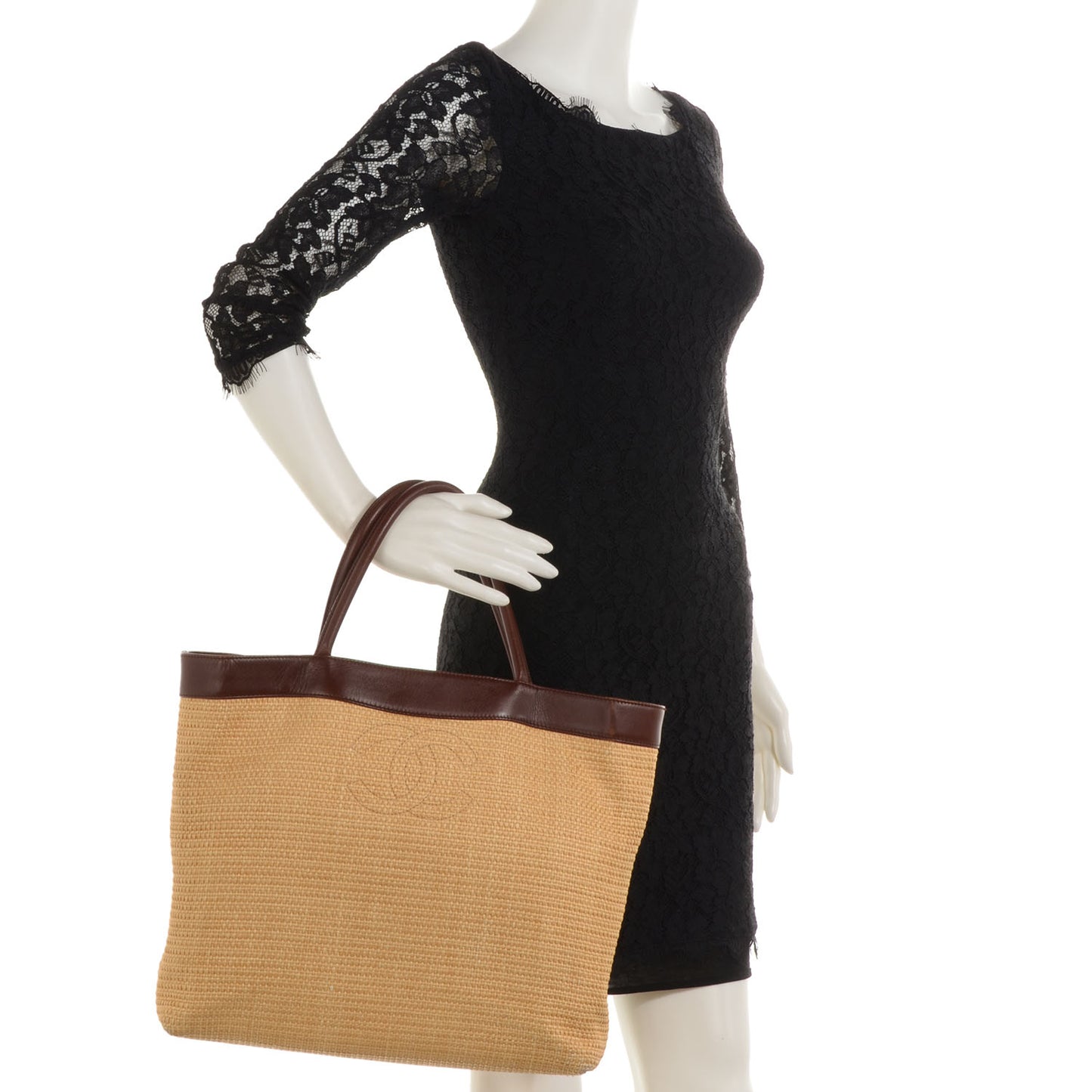 Straw Raffia Summer Tote Beige Brown