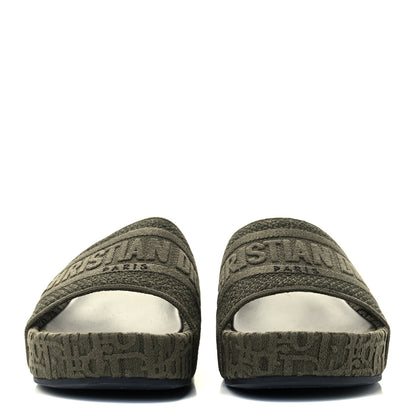 Christian Dior Oblique Denim D-Way Platform Sandal 40 Kaki 2 of 10
