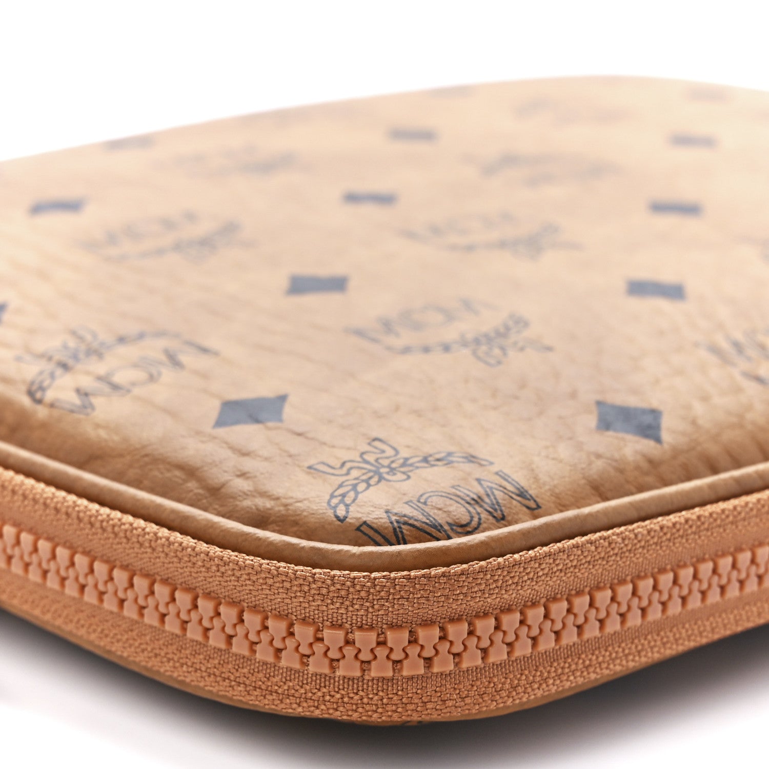 MCM Heritage Visetos Zip Around iPad Case Cognac 11 of 12