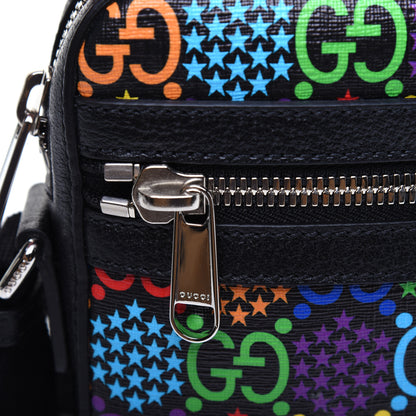 Gucci GG Supreme Monogram Psychedelic Messenger Bag Black 11 of 13