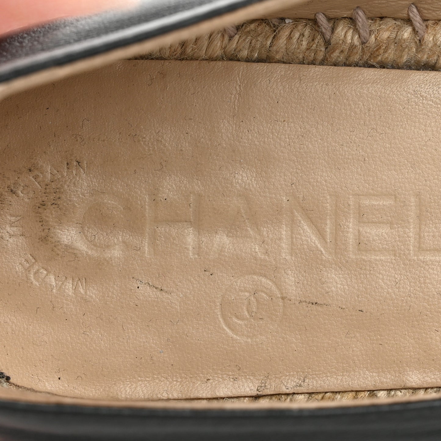 Lambskin CC Espadrilles 38 Black