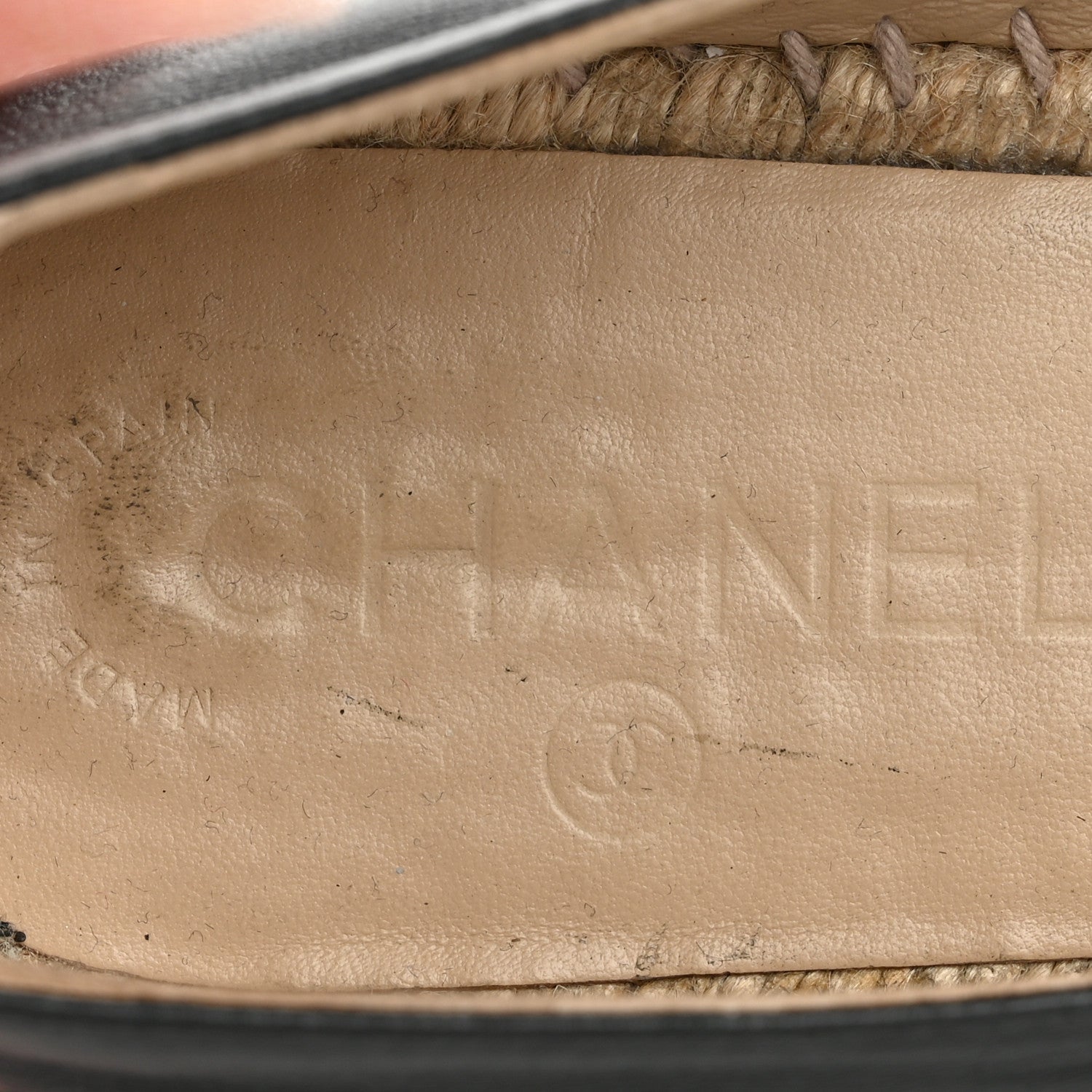 Chanel Lambskin CC Espadrilles 38 Black 10 of 14