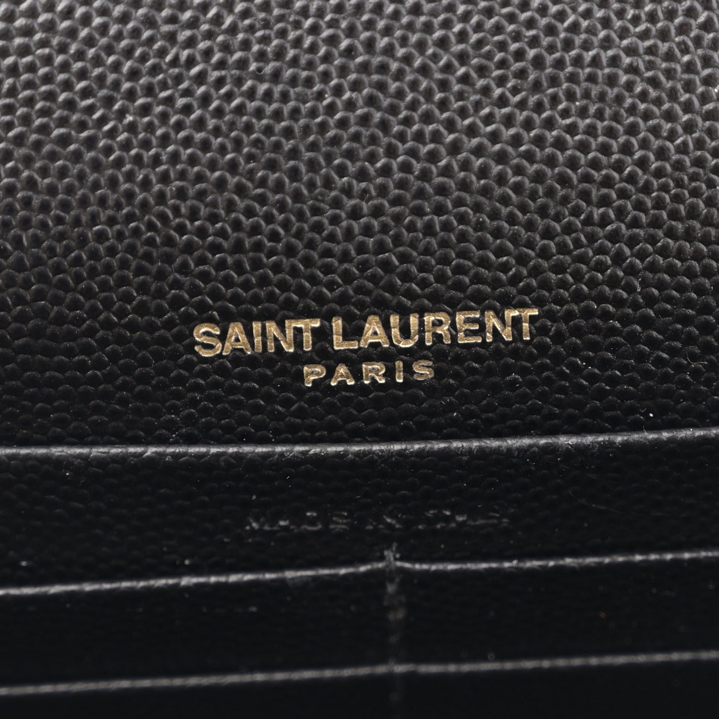 Grain De Poudre Classic Monogram Kate Tassel Chain Wallet Black