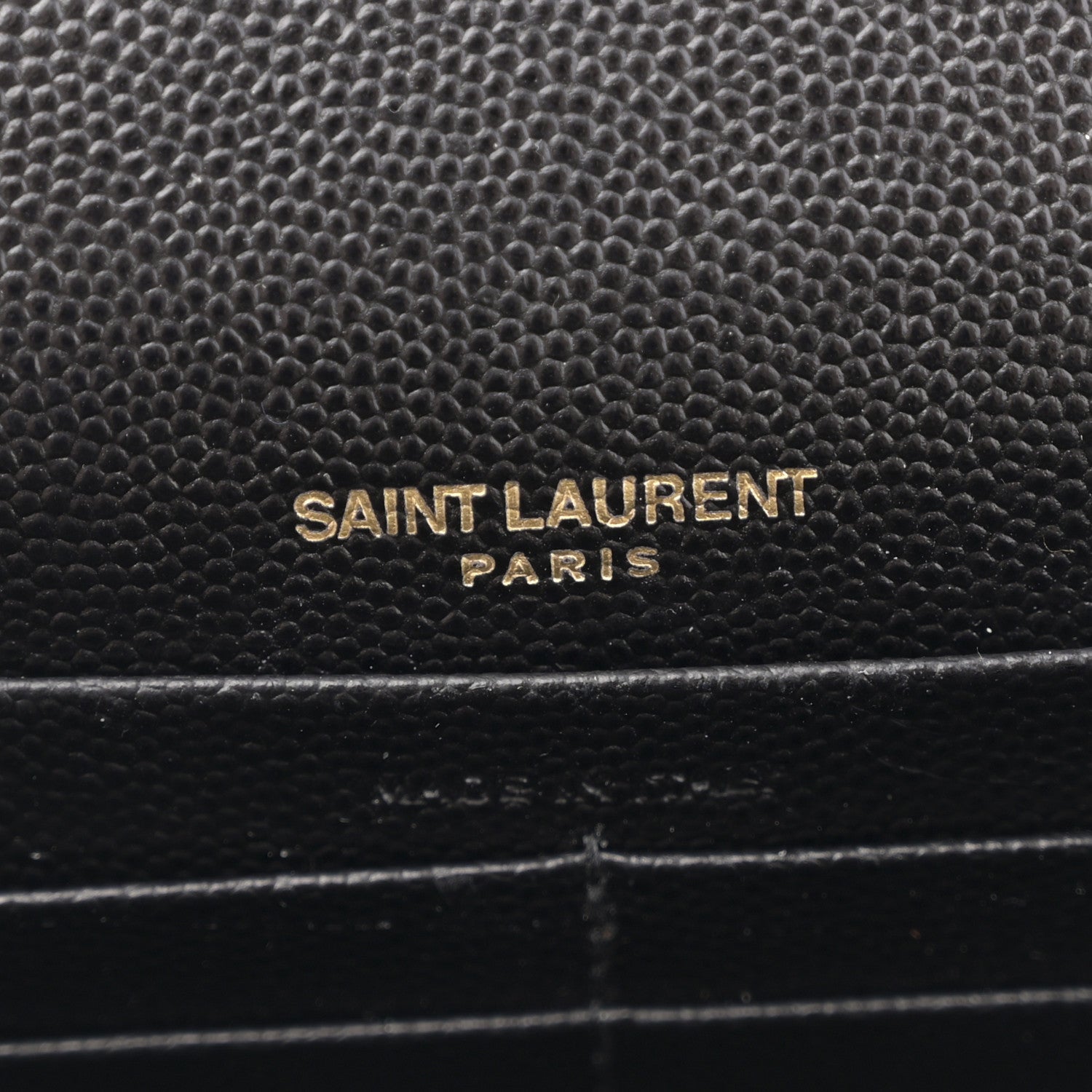 Saint Laurent Grain De Poudre Classic Monogram Kate Tassel Chain Wallet Black 6 of 10